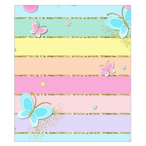 Pastel, Butterfly, Spring, Stripes, Duvet Cover Double Side (California King Size) from ArtsNow.com Front