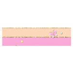 Pastel, Butterfly, Spring, Stripes, Oblong Satin Scarf (16  x 60 )