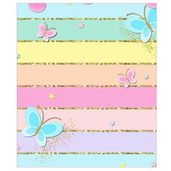 Pastel, Butterfly, Spring, Stripes, Waist Pouch (Small) from ArtsNow.com Back Strap