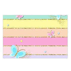 Pastel, Butterfly, Spring, Stripes, Waist Pouch (Small) from ArtsNow.com Loop