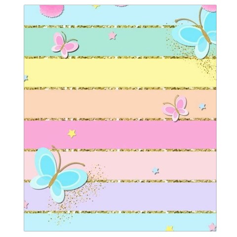 Pastel, Butterfly, Spring, Stripes, Belt Pouch Bag (Small) from ArtsNow.com Back Strap