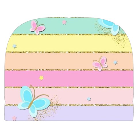 Pastel, Butterfly, Spring, Stripes, Make Up Case (Small) from ArtsNow.com Front