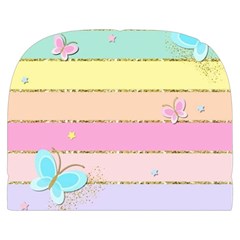 Pastel, Butterfly, Spring, Stripes, Make Up Case (Small) from ArtsNow.com Front