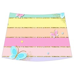 Pastel, Butterfly, Spring, Stripes, Kids  Midi Sailor Dress from ArtsNow.com Front Skirt