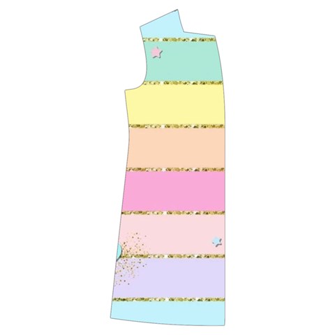 Pastel, Butterfly, Spring, Stripes, Kids  Long Sleeve Velvet Lounge Robe from ArtsNow.com Front Right