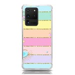 Pastel, Butterfly, Spring, Stripes, Samsung Galaxy S20 Ultra 6.9 Inch TPU UV Case