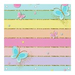 Pastel, Butterfly, Spring, Stripes, Banner and Sign 3  x 3 