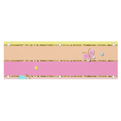 Pastel, Butterfly, Spring, Stripes, Banner and Sign 6  x 2  from ArtsNow.com Front