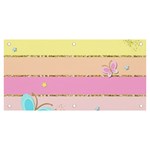 Pastel, Butterfly, Spring, Stripes, Banner and Sign 6  x 3 