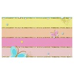 Pastel, Butterfly, Spring, Stripes, Banner and Sign 7  x 4 