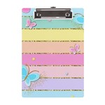 Pastel, Butterfly, Spring, Stripes, A5 Acrylic Clipboard