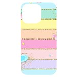 Pastel, Butterfly, Spring, Stripes, iPhone 14 Pro Max Black UV Print Case