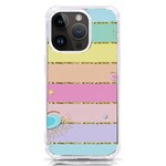 Pastel, Butterfly, Spring, Stripes, iPhone 14 Pro TPU UV Print Case