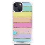 Pastel, Butterfly, Spring, Stripes, iPhone 13 mini TPU UV Print Case