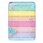 Pastel, Butterfly, Spring, Stripes, Rectangular Glass Fridge Magnet (4 pack)