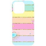 Pastel, Butterfly, Spring, Stripes, iPhone 15 Pro Max Black UV Print PC Hardshell Case