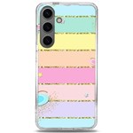 Pastel, Butterfly, Spring, Stripes, Samsung Galaxy S24 6.2 Inch TPU UV Case