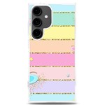 Pastel, Butterfly, Spring, Stripes, Samsung Galaxy S24 Plus 6.7 Inch TPU UV Case