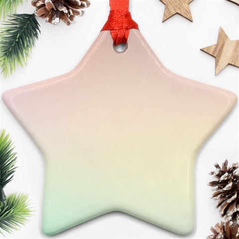 Rainbow Pastel, Purple, Gradient, Light, Led, Pink, Simple Ornament (Star) from ArtsNow.com Front