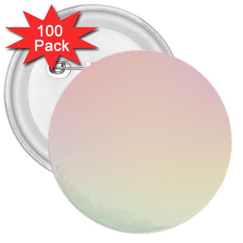 Rainbow Pastel, Purple, Gradient, Light, Led, Pink, Simple 3  Buttons (100 pack)  from ArtsNow.com Front