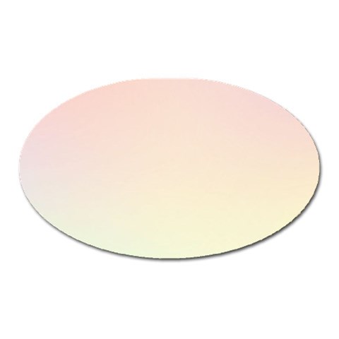 Rainbow Pastel, Purple, Gradient, Light, Led, Pink, Simple Oval Magnet from ArtsNow.com Front