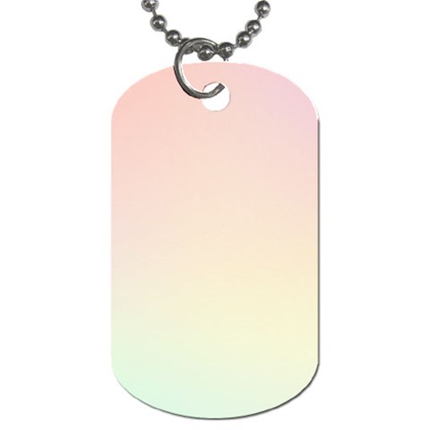 Rainbow Pastel, Purple, Gradient, Light, Led, Pink, Simple Dog Tag (Two Sides) from ArtsNow.com Front