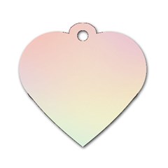 Rainbow Pastel, Purple, Gradient, Light, Led, Pink, Simple Dog Tag Heart (Two Sides) from ArtsNow.com Front