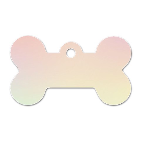 Rainbow Pastel, Purple, Gradient, Light, Led, Pink, Simple Dog Tag Bone (One Side) from ArtsNow.com Front