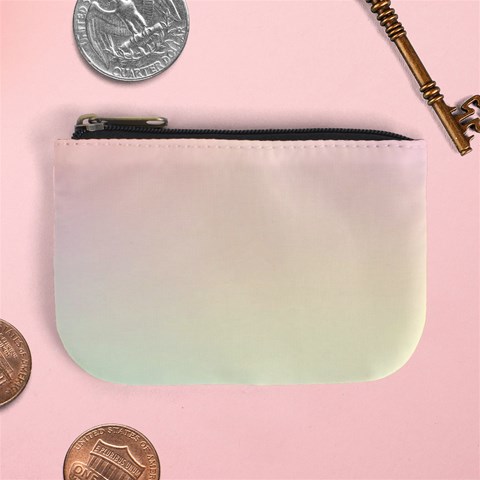 Rainbow Pastel, Purple, Gradient, Light, Led, Pink, Simple Mini Coin Purse from ArtsNow.com Front