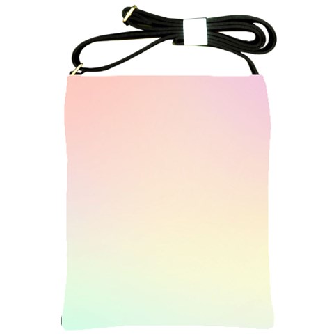 Rainbow Pastel, Purple, Gradient, Light, Led, Pink, Simple Shoulder Sling Bag from ArtsNow.com Front