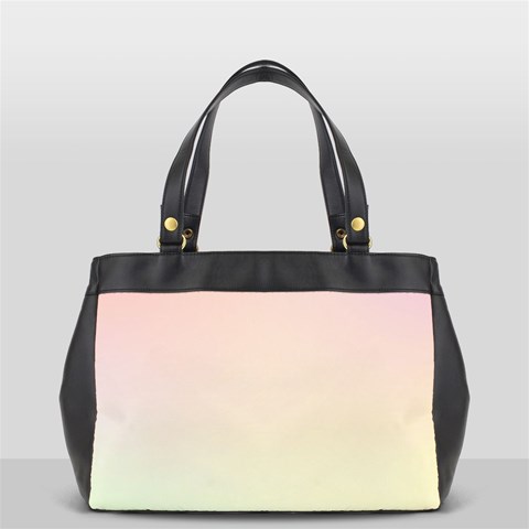 Rainbow Pastel, Purple, Gradient, Light, Led, Pink, Simple Oversize Office Handbag (2 Sides) from ArtsNow.com Front