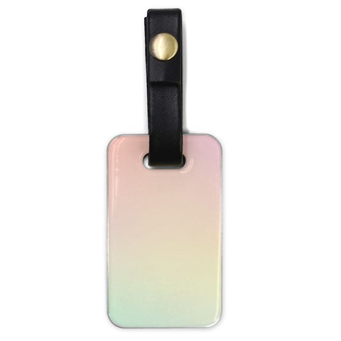 Rainbow Pastel, Purple, Gradient, Light, Led, Pink, Simple Luggage Tag (one side) from ArtsNow.com Front