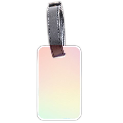 Rainbow Pastel, Purple, Gradient, Light, Led, Pink, Simple Luggage Tag (two sides) from ArtsNow.com Front