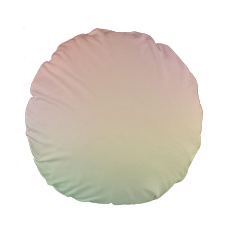 Rainbow Pastel, Purple, Gradient, Light, Led, Pink, Simple Standard 15  Premium Round Cushions from ArtsNow.com Front