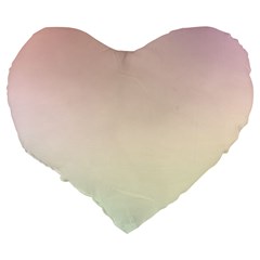 Rainbow Pastel, Purple, Gradient, Light, Led, Pink, Simple Large 19  Premium Heart Shape Cushions from ArtsNow.com Back