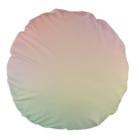 Rainbow Pastel, Purple, Gradient, Light, Led, Pink, Simple Large 18  Premium Flano Round Cushions from ArtsNow.com Front