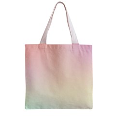 Rainbow Pastel, Purple, Gradient, Light, Led, Pink, Simple Zipper Grocery Tote Bag from ArtsNow.com Front