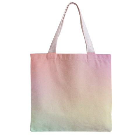 Rainbow Pastel, Purple, Gradient, Light, Led, Pink, Simple Zipper Grocery Tote Bag from ArtsNow.com Back