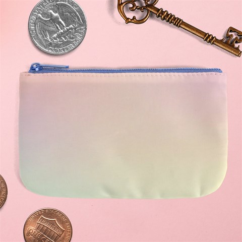 Rainbow Pastel, Purple, Gradient, Light, Led, Pink, Simple Large Coin Purse from ArtsNow.com Front