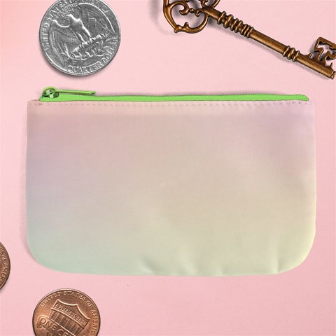 Rainbow Pastel, Purple, Gradient, Light, Led, Pink, Simple Large Coin Purse from ArtsNow.com Front