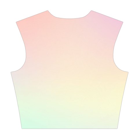 Rainbow Pastel, Purple, Gradient, Light, Led, Pink, Simple Cotton Crop Top from ArtsNow.com Back