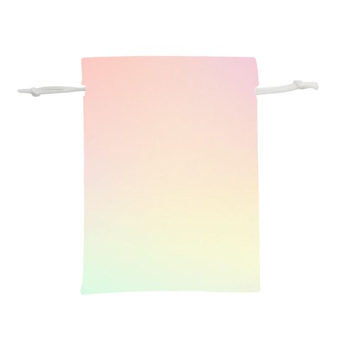 Rainbow Pastel, Purple, Gradient, Light, Led, Pink, Simple Lightweight Drawstring Pouch (S) from ArtsNow.com Back