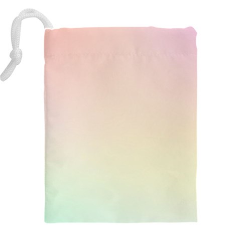 Rainbow Pastel, Purple, Gradient, Light, Led, Pink, Simple Drawstring Pouch (5XL) from ArtsNow.com Back