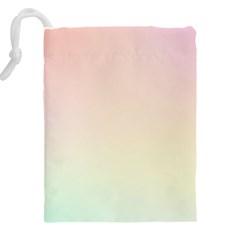 Rainbow Pastel, Purple, Gradient, Light, Led, Pink, Simple Drawstring Pouch (5XL) from ArtsNow.com Back