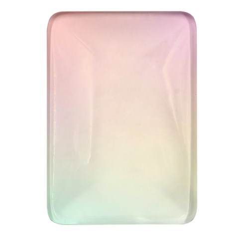 Rainbow Pastel, Purple, Gradient, Light, Led, Pink, Simple Rectangular Glass Fridge Magnet (4 pack) from ArtsNow.com Front