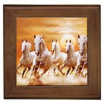 Seven Horses, Sun Framed Tile