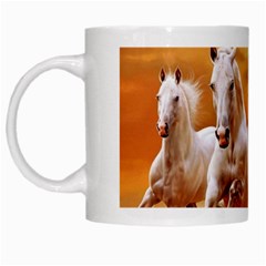 Seven Horses, Sun White Mug from ArtsNow.com Left