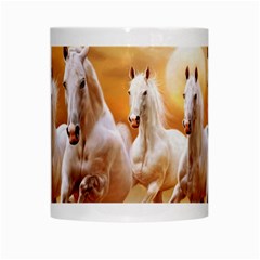 Seven Horses, Sun White Mug from ArtsNow.com Center