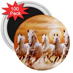 Seven Horses, Sun 3  Magnets (100 pack)