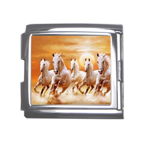 Seven Horses, Sun Mega Link Italian Charm (18mm) from ArtsNow.com Front